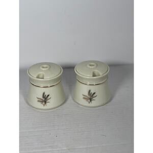Vintage Wheaton Jelly/honey/jam jar Gold Wheat pattern
